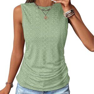 Women's Eyelet Tank Top - Medium - New